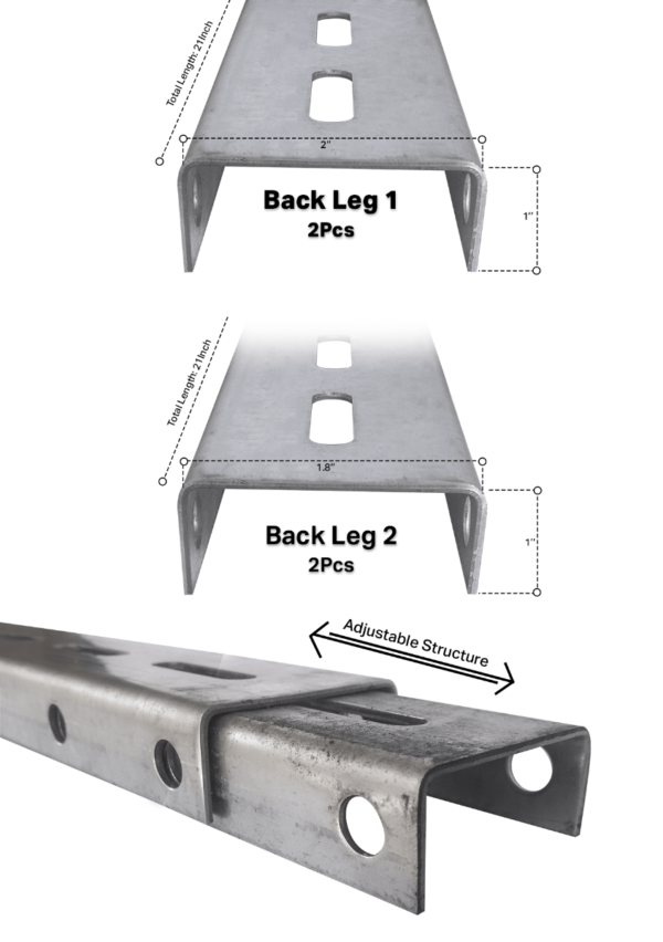 2 PV Hod Dip Galvanized Structure-14G - Image 4
