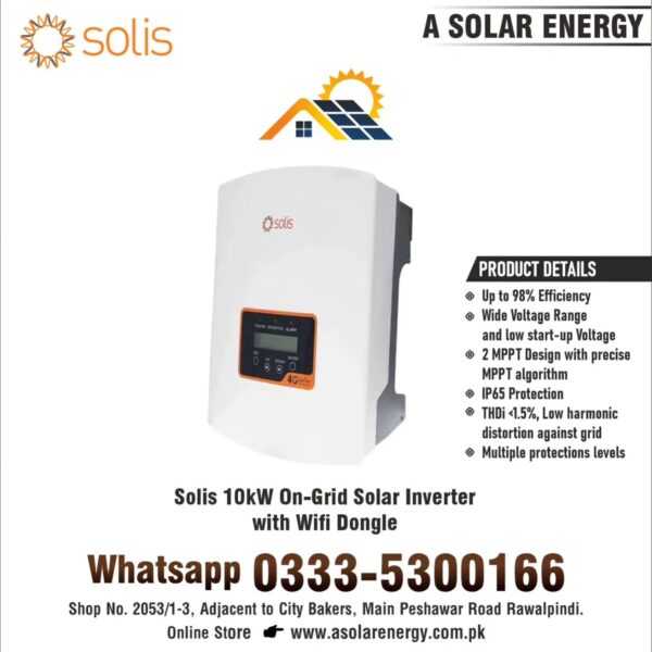 Solis 10kW On-Grid Solar Inverter with Wifi Dongle