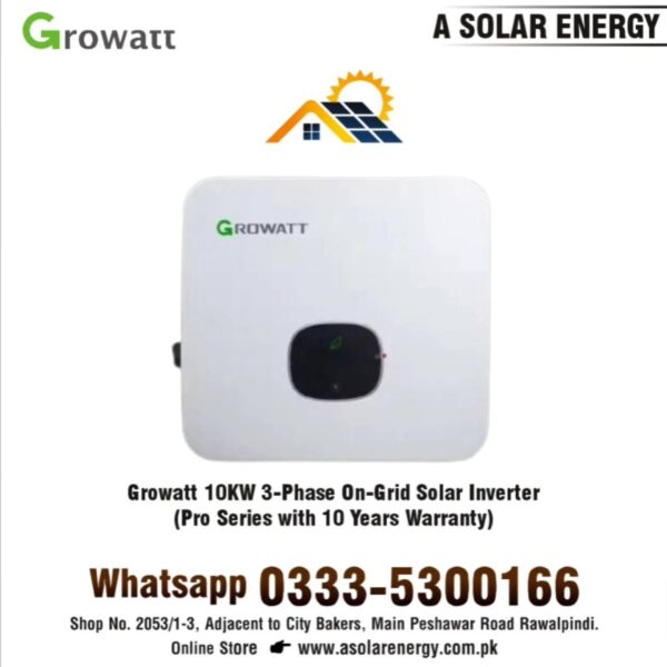 Growatt 10kw (Pro) with Wifi Dongle On Grid Solar Inverter