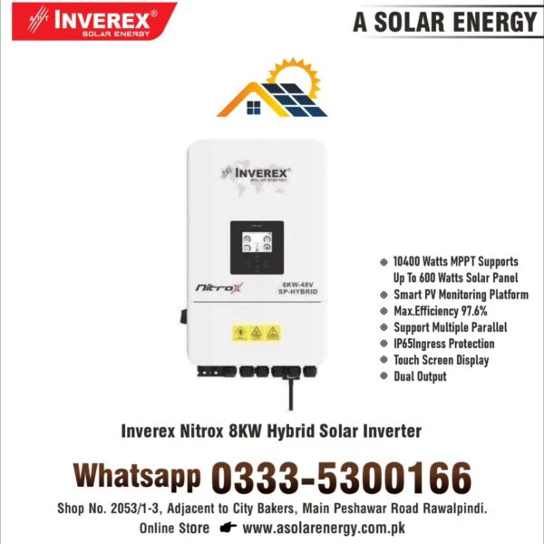 Inverex Nitrox 8kw Single Phase Solar inverter