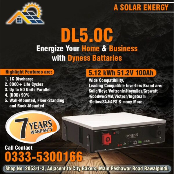 Dyness BX51100 5KW Lithium Battery (DL5.0C)