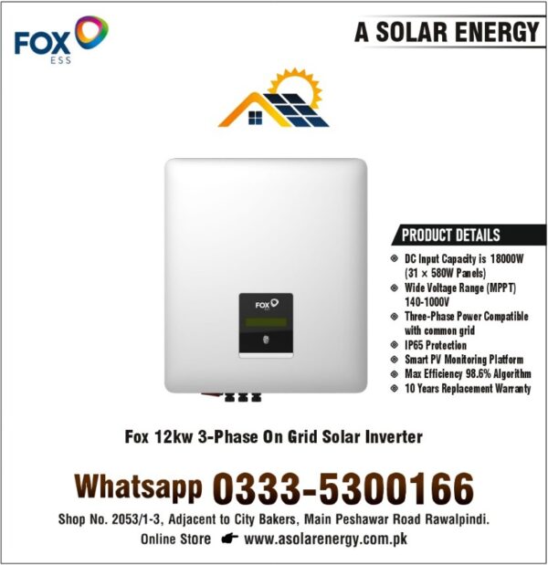 Fox 12kw On Grid Solar Inverter