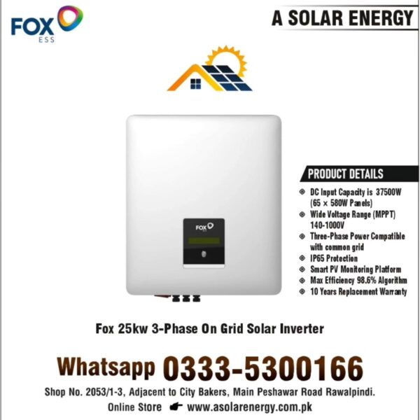Fox 25kw On Grid Solar Inverter