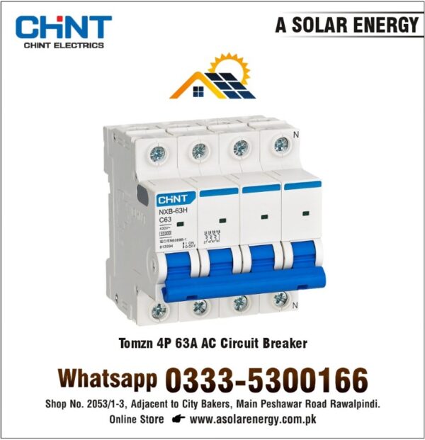 Chint 4P AC Circuit Breaker 63A & 400V