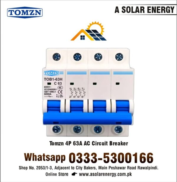 Tomzn 4P AC Circuit Breaker 63A & 400V