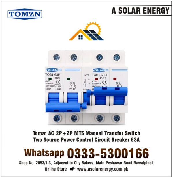 Tomzn 2P+2P MTS-Two Sources Power Control Circuit Breakers 63A